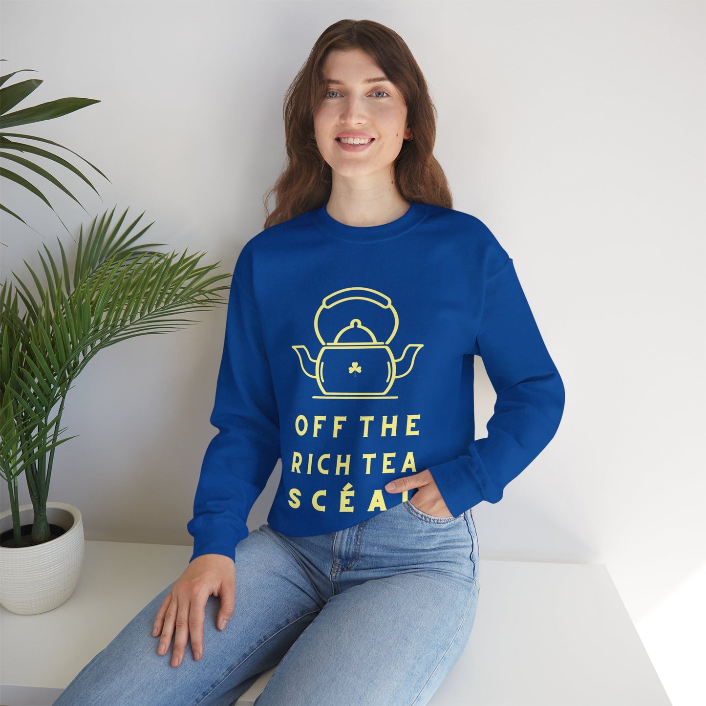 OFF THE RICH TEA SCÉAL Unisex Heavy Blend™ Crewneck Sweatshirt
