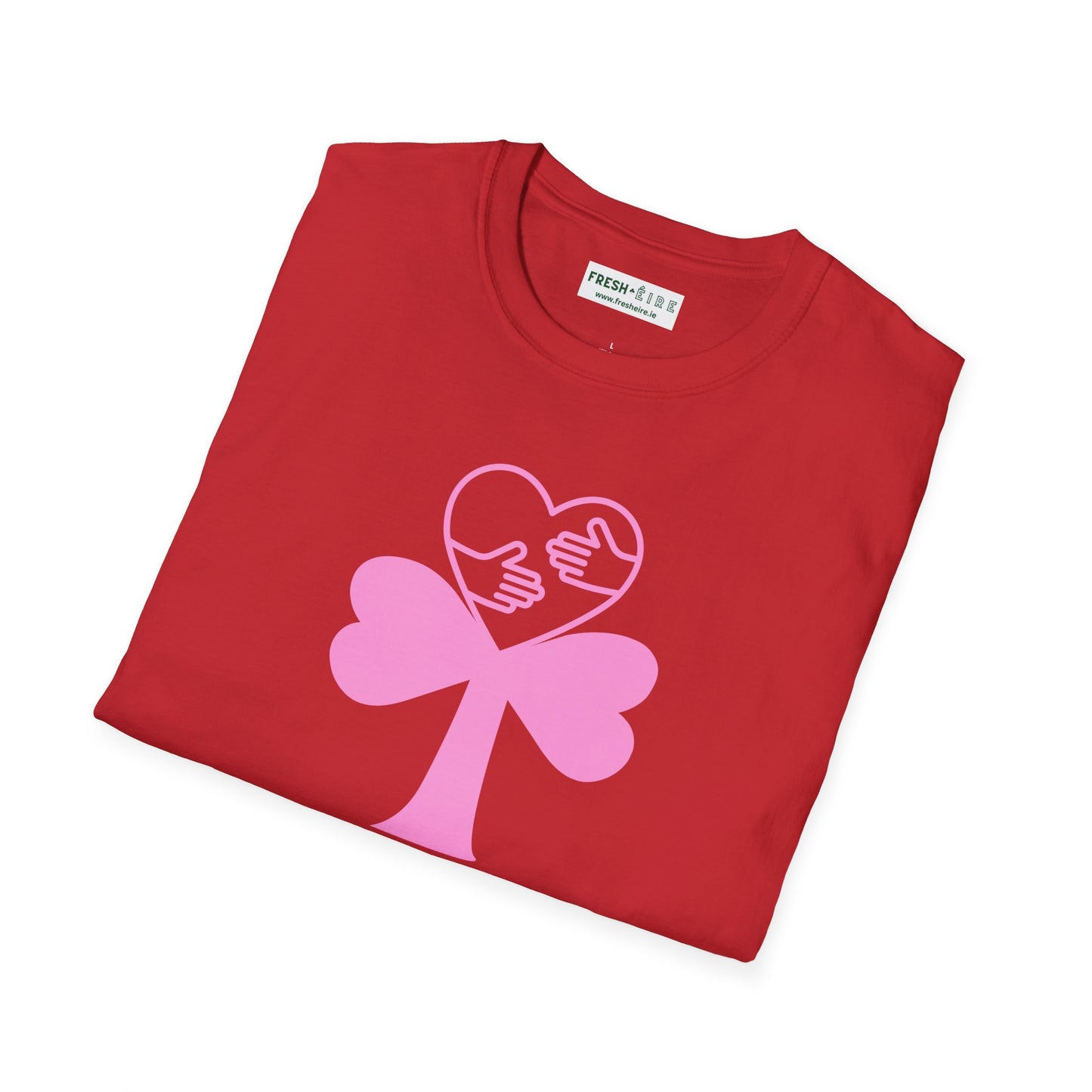 CROÍ HUGGER V DAY Unisex Softstyle 100% Cotton T-Shirt