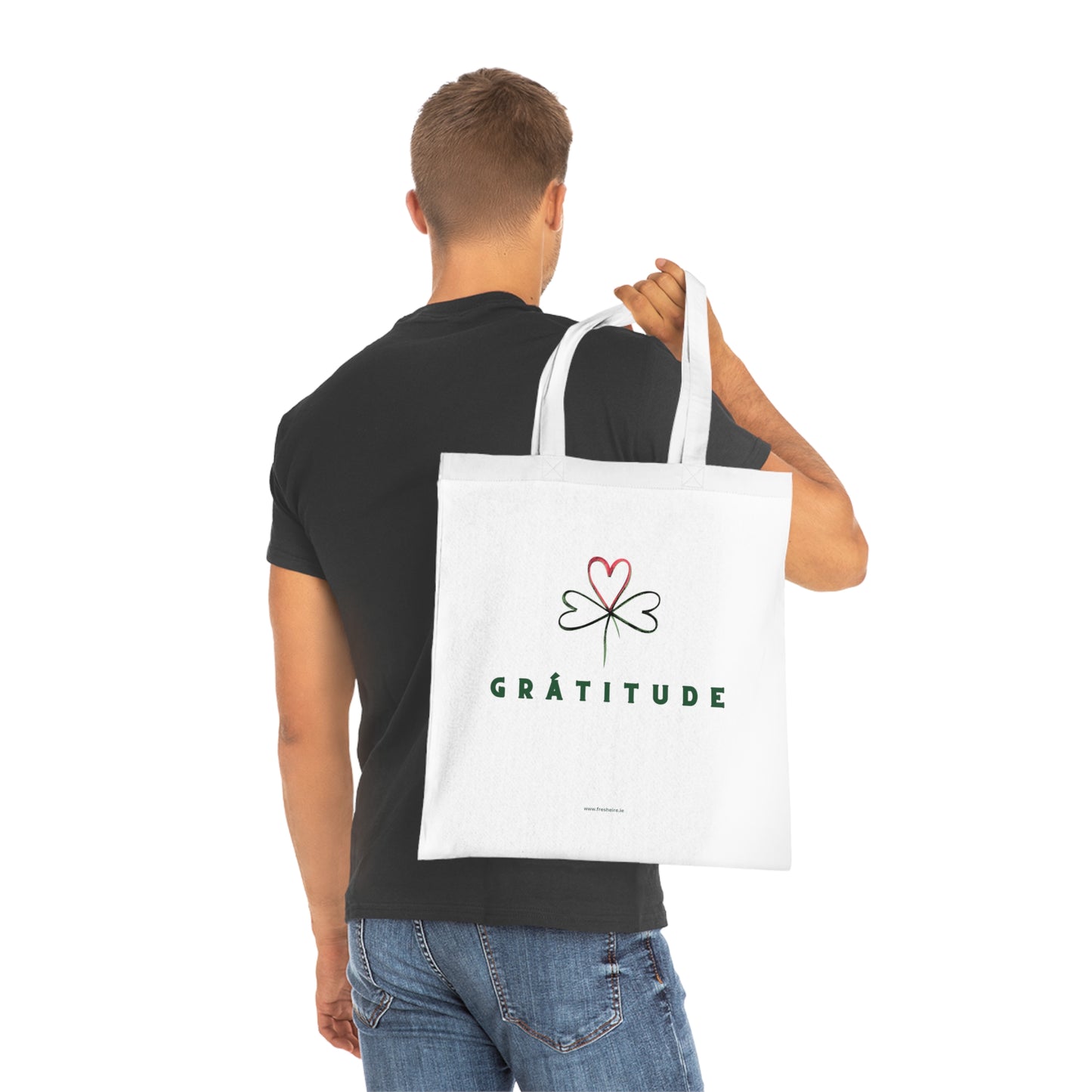 GRÁTITUDE Woven Tote Bag