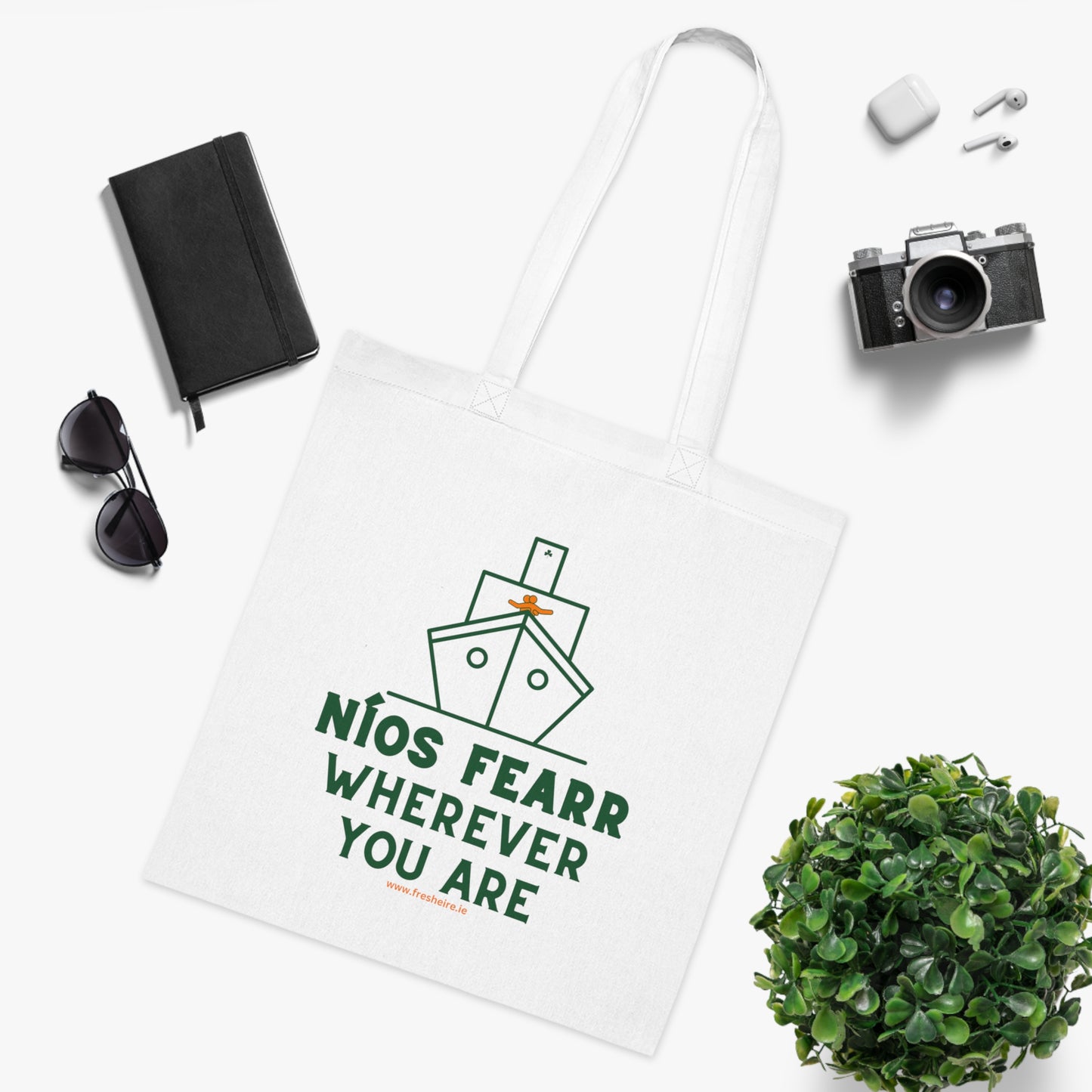 NÍOS FEARR, WHEREVER YOU ARE 100% Cotton Tote Bag