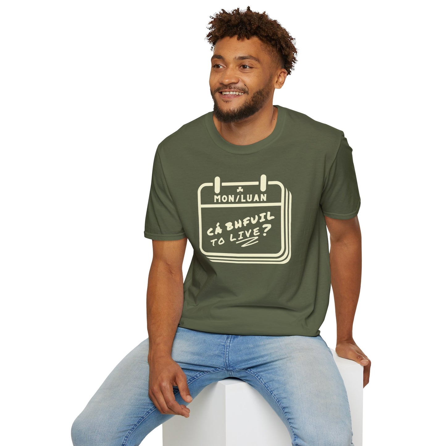 CÁ BHFUIL TO LIVE? Unisex Softstyle T-Shirt