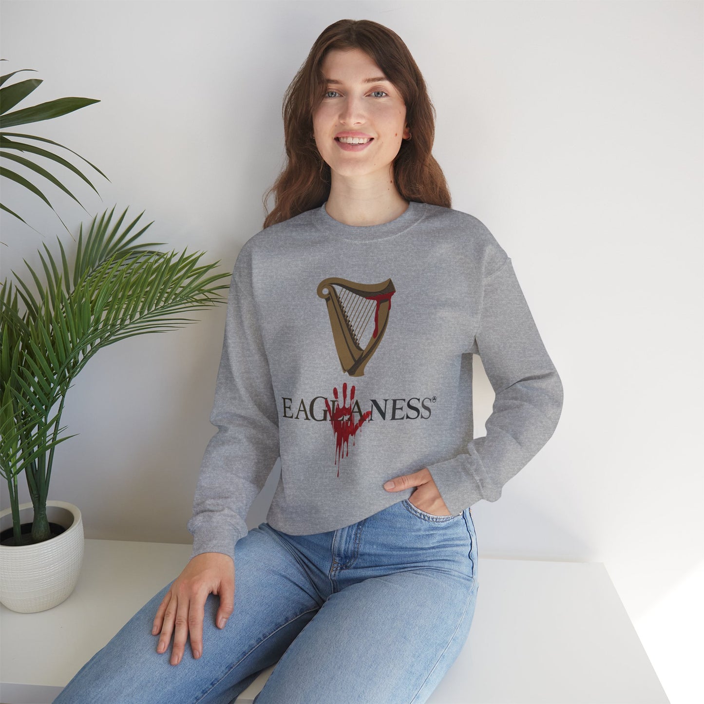 EAGLANESS Unisex Heavy Blend Crewneck Sweatshirt