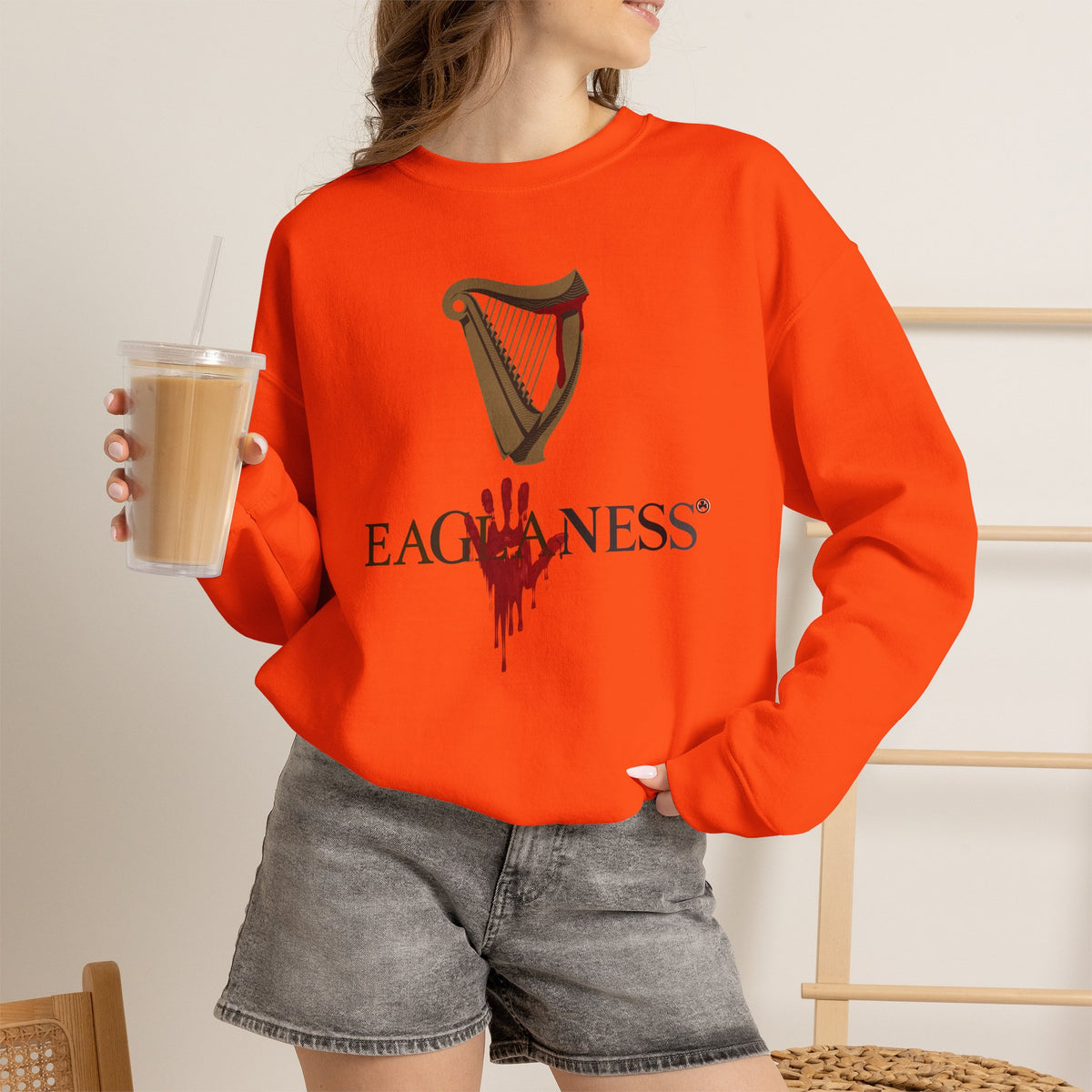 EAGLANESS Unisex Heavy Blend Crewneck Sweatshirt