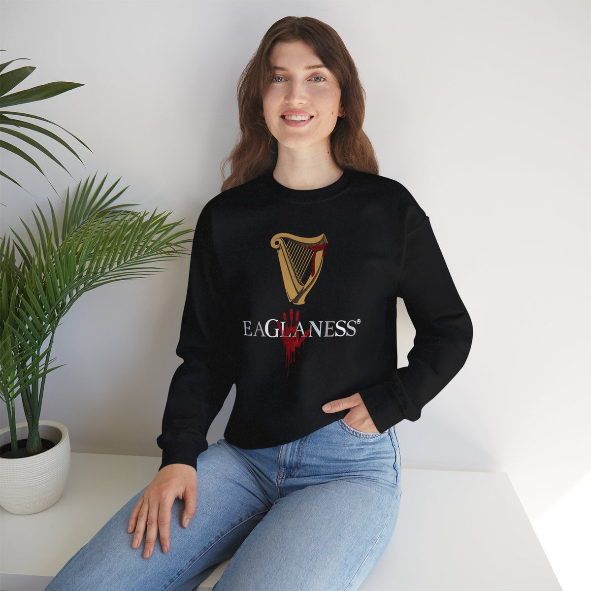 EAGLANESS Unisex Heavy Blend Crewneck Sweatshirt