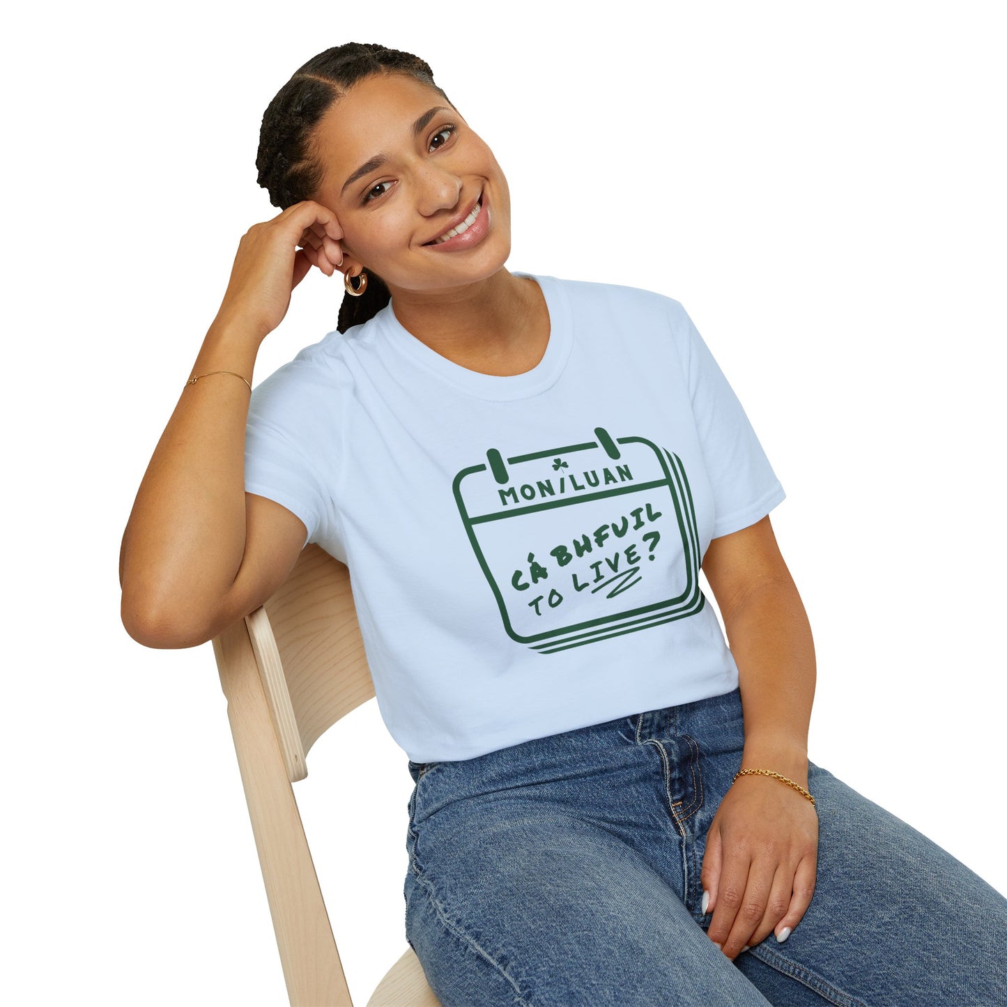 CÁ BHFUIL TO LIVE? Unisex Softstyle T-Shirt
