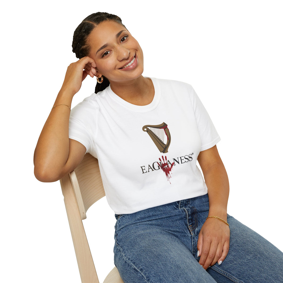 EAGLANESS 100% Cotton Unisex Softstyle T-Shirt