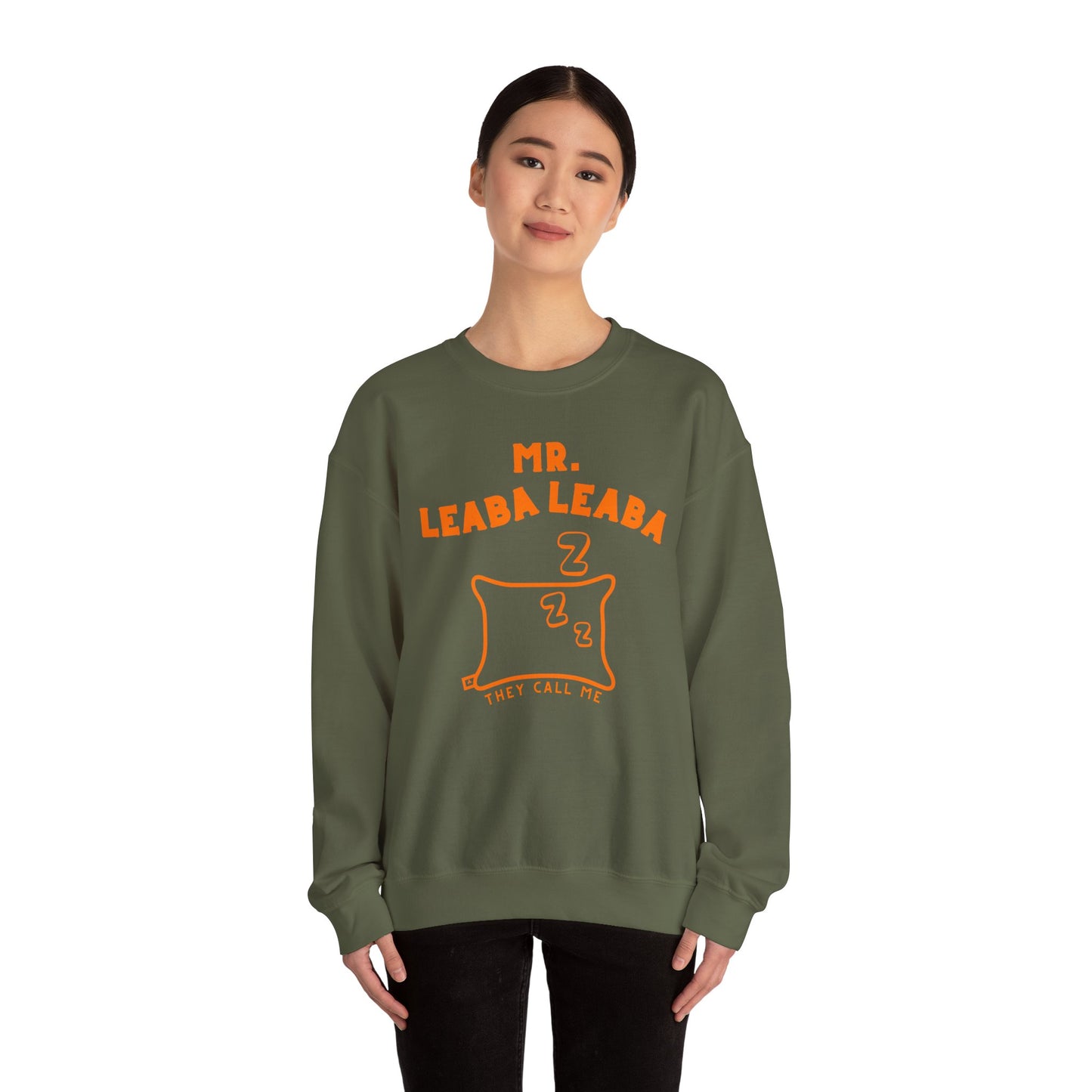 MR. LEABA LEABA (THEY CALL ME) Unisex Heavy Blend™ Crewneck Sweatshirt