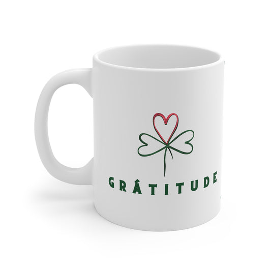 GRÁTITUDE 33cl White Ceramic Mug