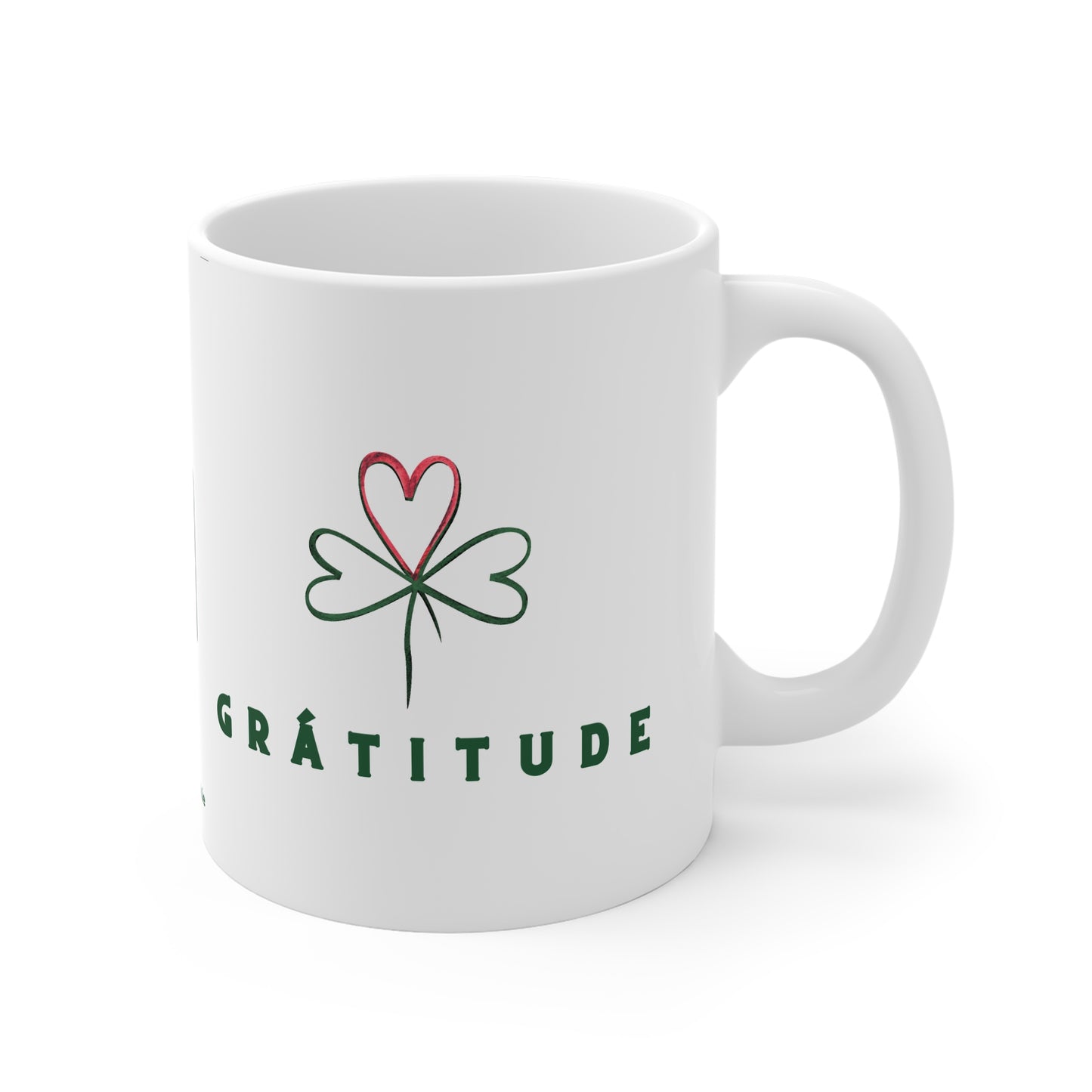 GRÁTITUDE 33cl White Ceramic Mug