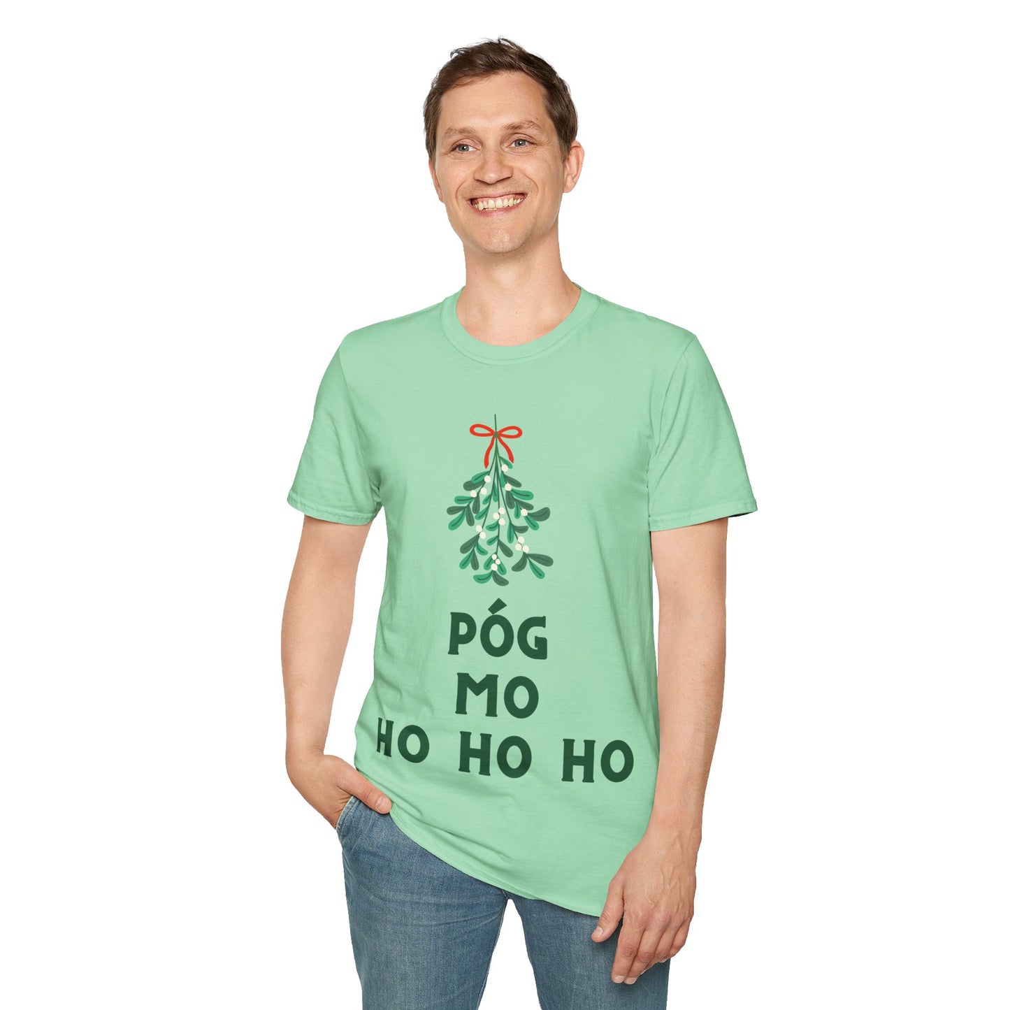 PÓG MO HO HO HO Unisex Softstyle 100% Cotton T-Shirt