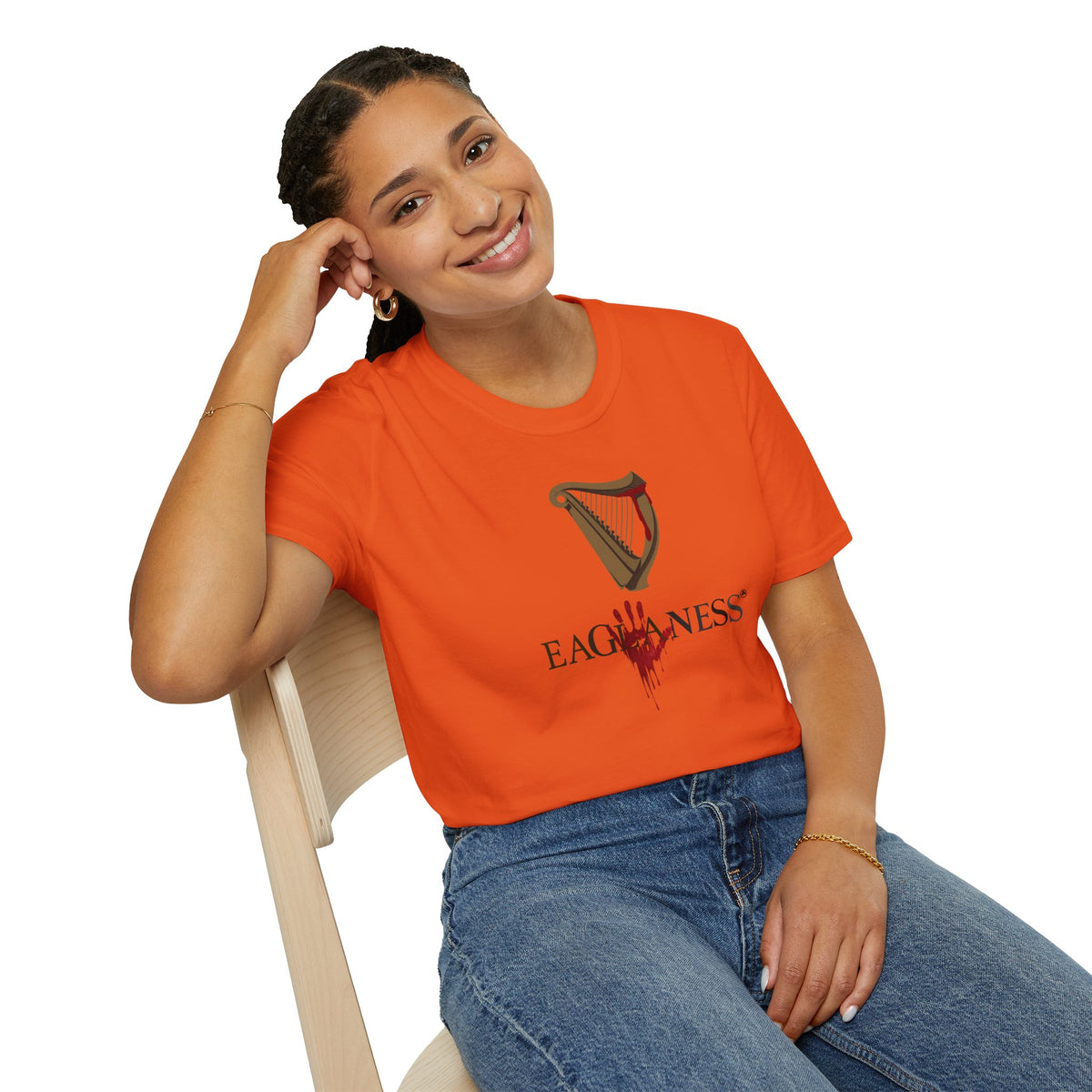 EAGLANESS 100% Cotton Unisex Softstyle T-Shirt