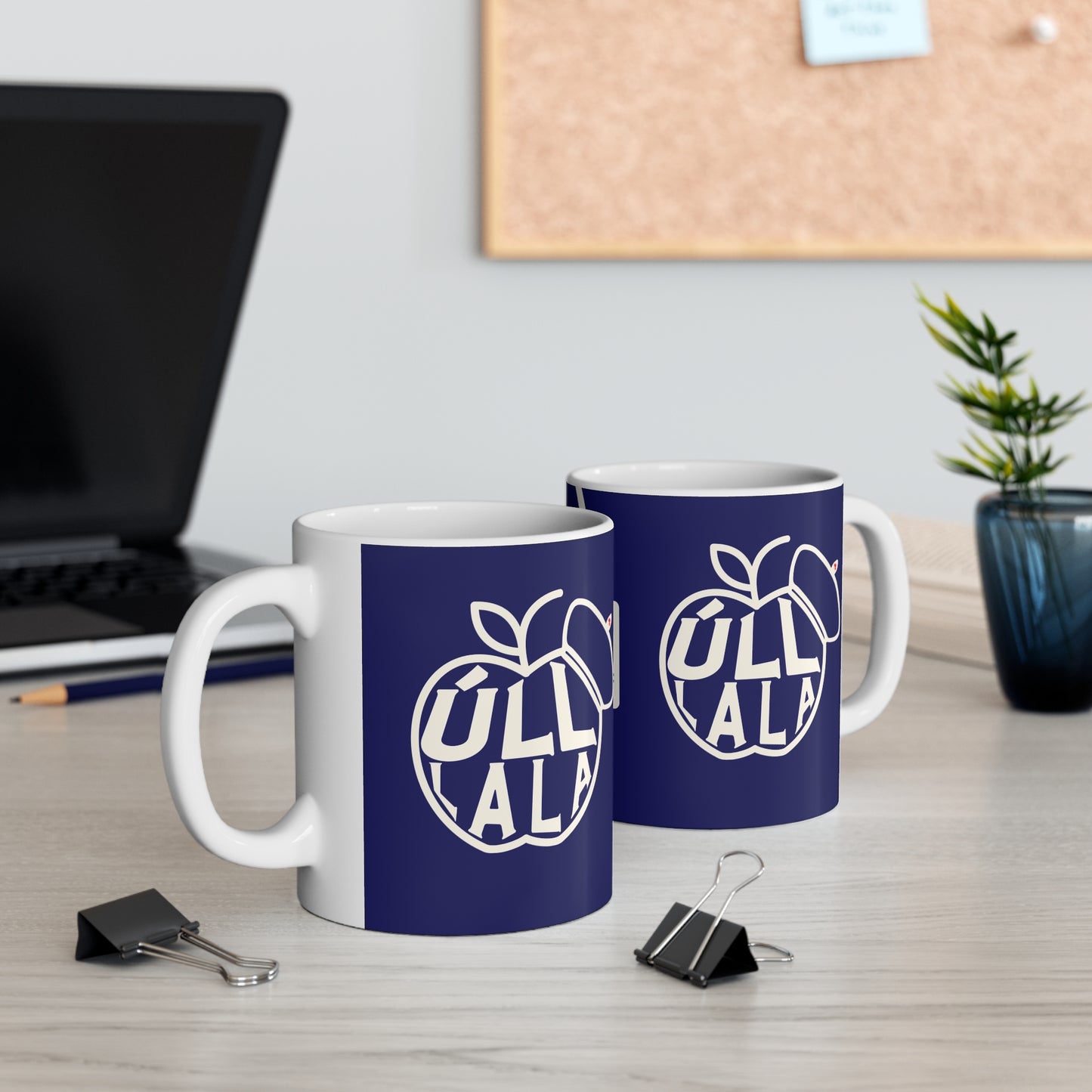 ÚLL LA LA fr 33cl White Ceramic Mug