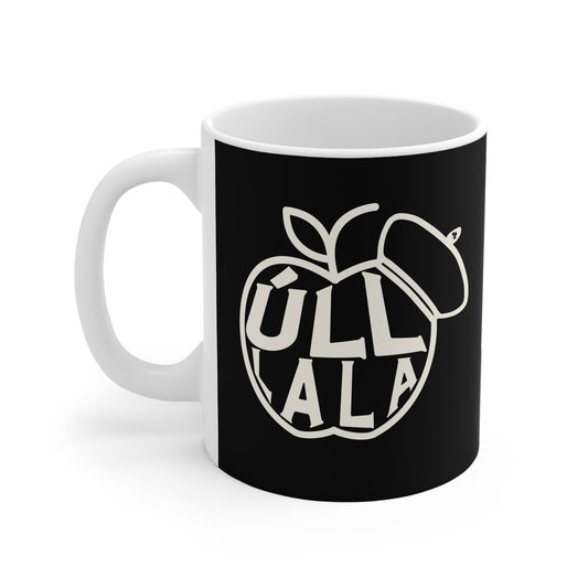ÚLL LA LA blck 33cl White Ceramic Mug