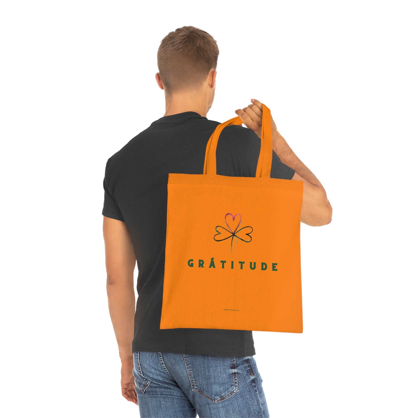 GRÁTITUDE Woven Tote Bag