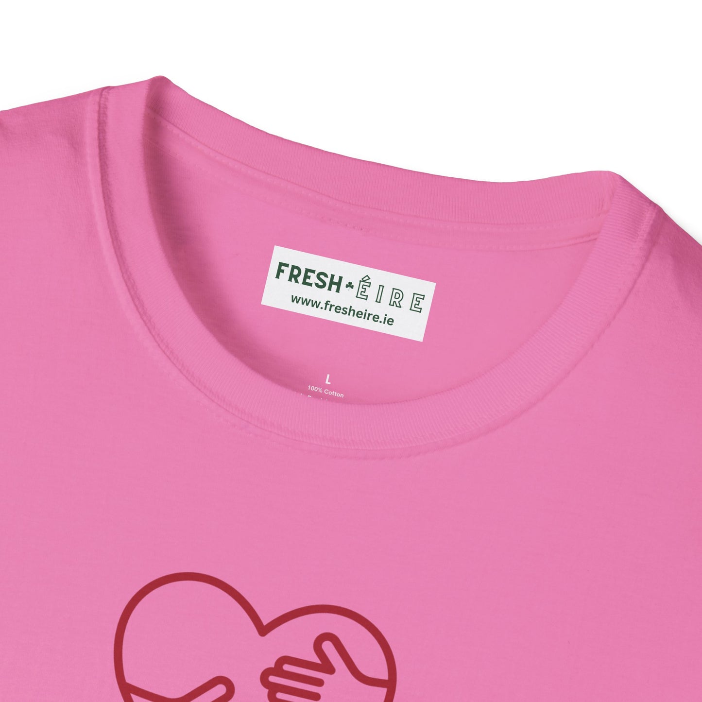 CROÍ HUGGER V DAY Unisex Softstyle 100% Cotton T-Shirt