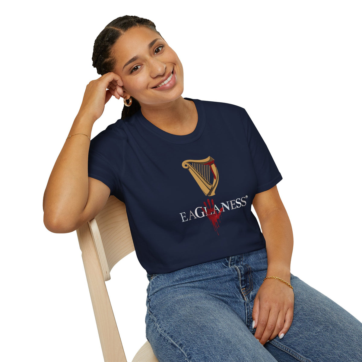 EAGLANESS 100% Cotton Unisex Softstyle T-Shirt