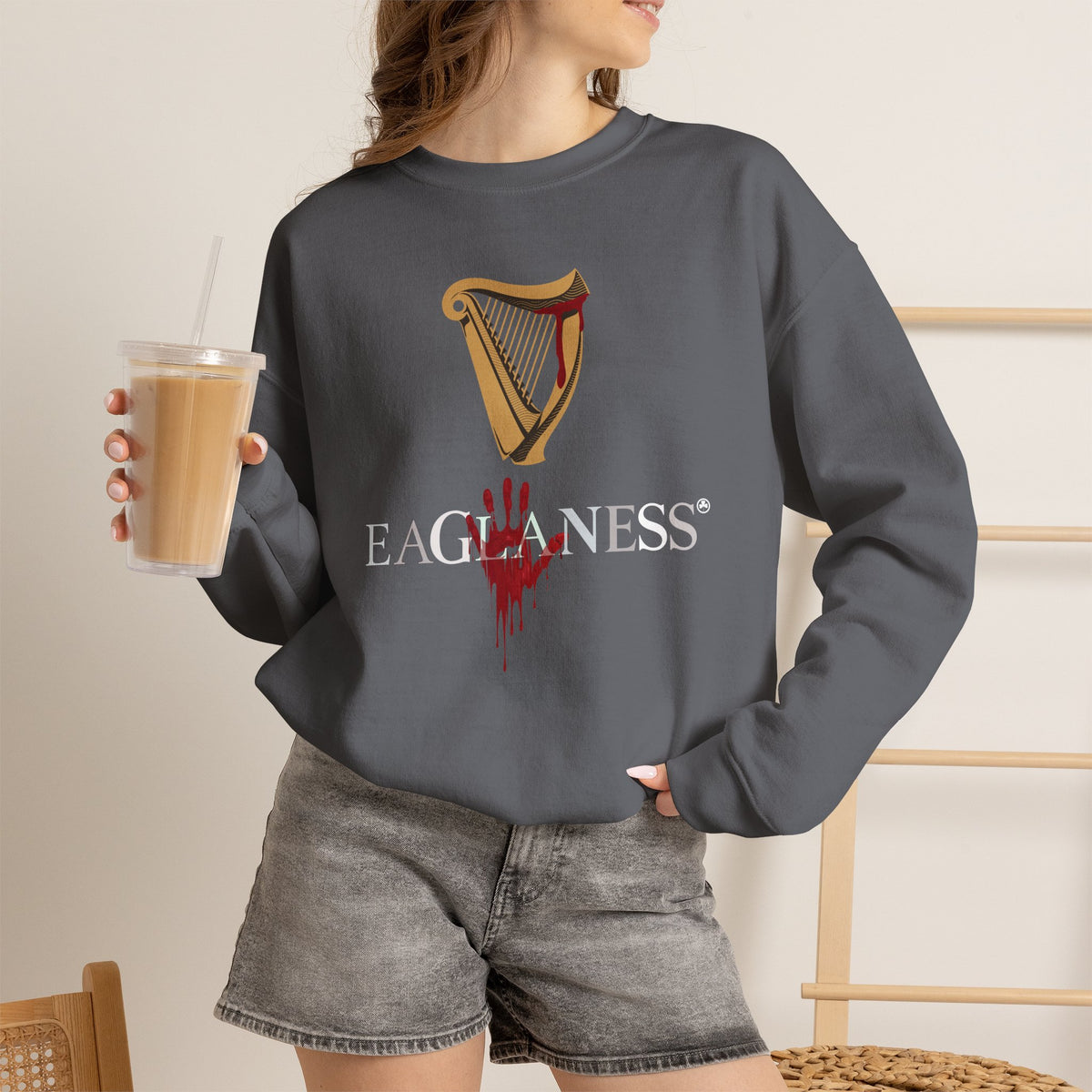 EAGLANESS Unisex Heavy Blend Crewneck Sweatshirt