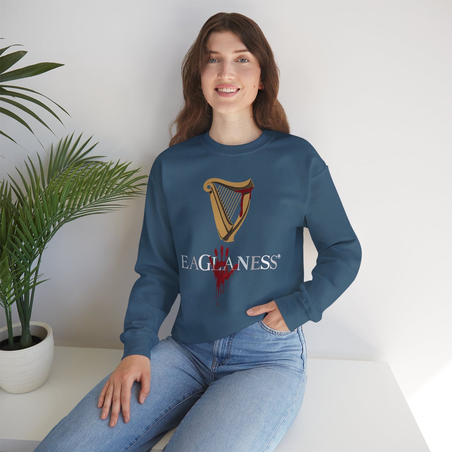 EAGLANESS Unisex Heavy Blend Crewneck Sweatshirt