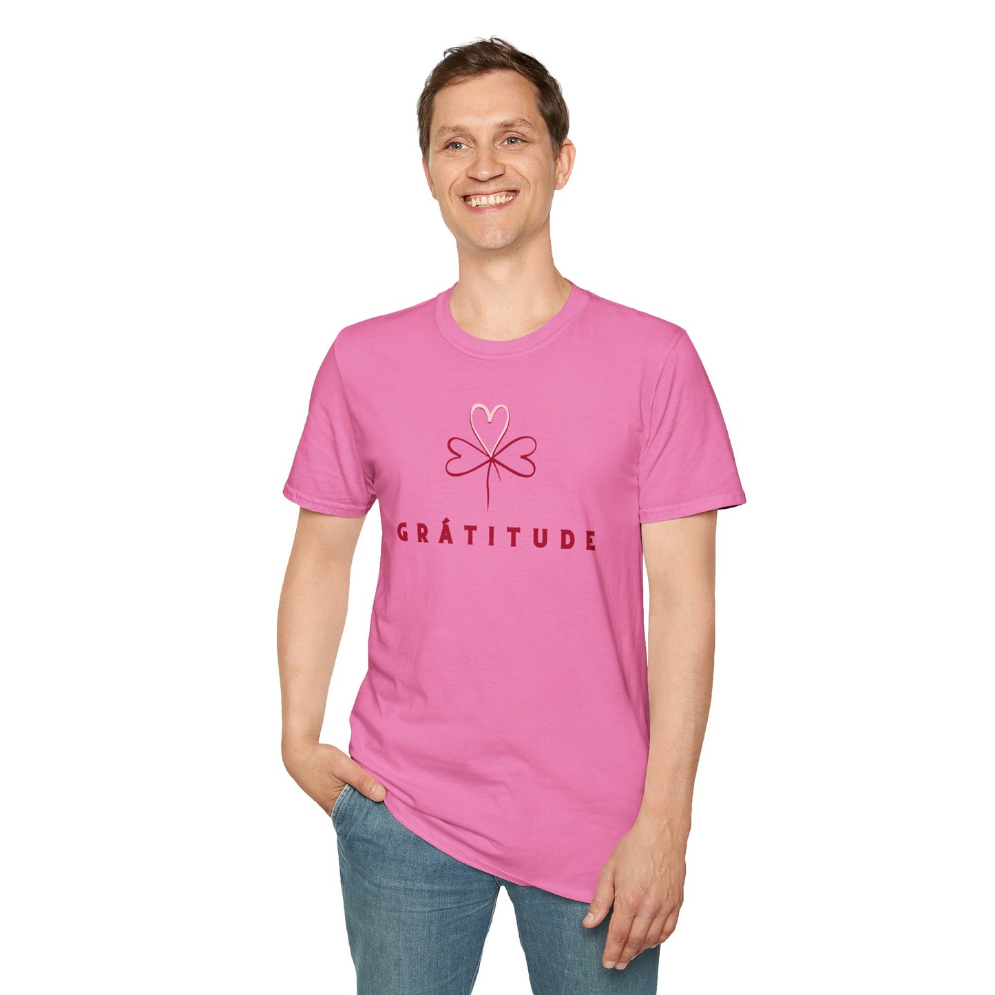 GRÁTITUDE V DAY Unisex Softstyle 100% Cotton T-Shirt
