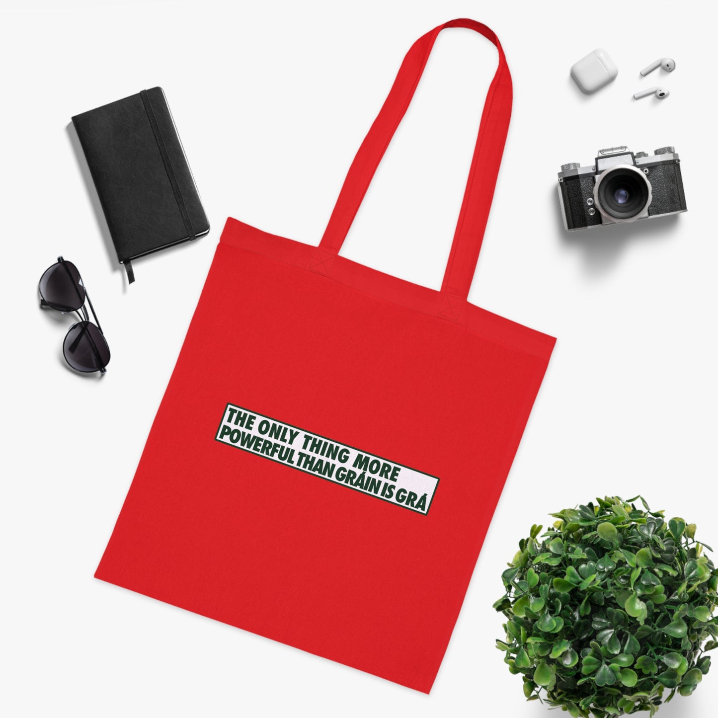THE ONLY THING MORE POWERFUL THAN GRÁIN IS GRÁWoven Tote Bag