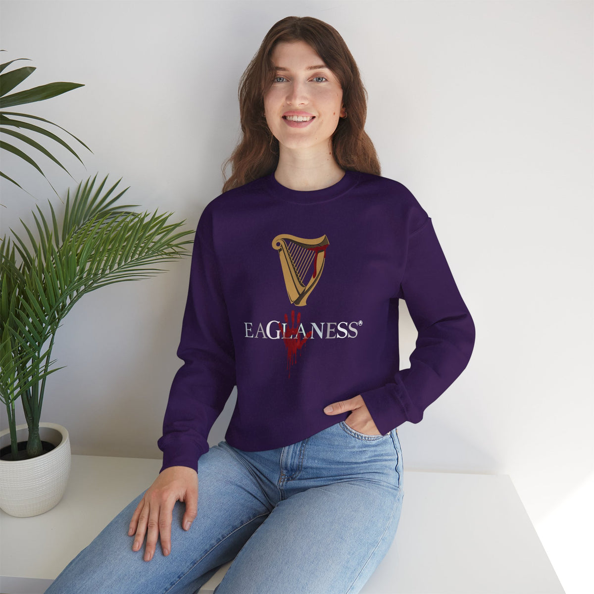 EAGLANESS Unisex Heavy Blend Crewneck Sweatshirt