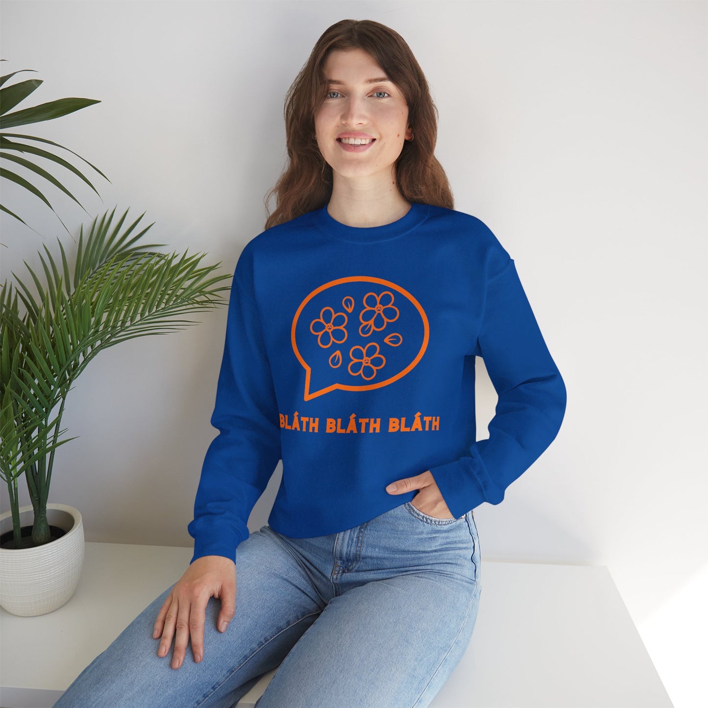 BLÁTH BLÁTH BLÁTH Unisex Heavy Blend  Crewneck Sweatshirt