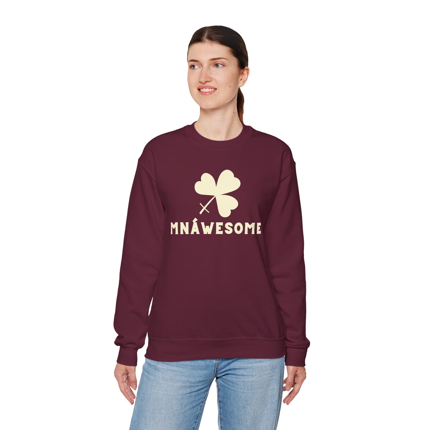 MNÁWESOME Unisex Heavy Blend Crewneck Sweatshirt