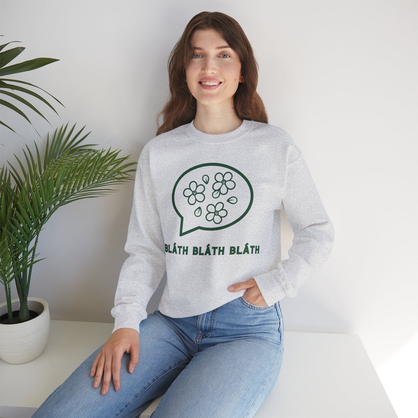 BLÁTH BLÁTH BLÁTH Unisex Heavy Blend  Crewneck Sweatshirt