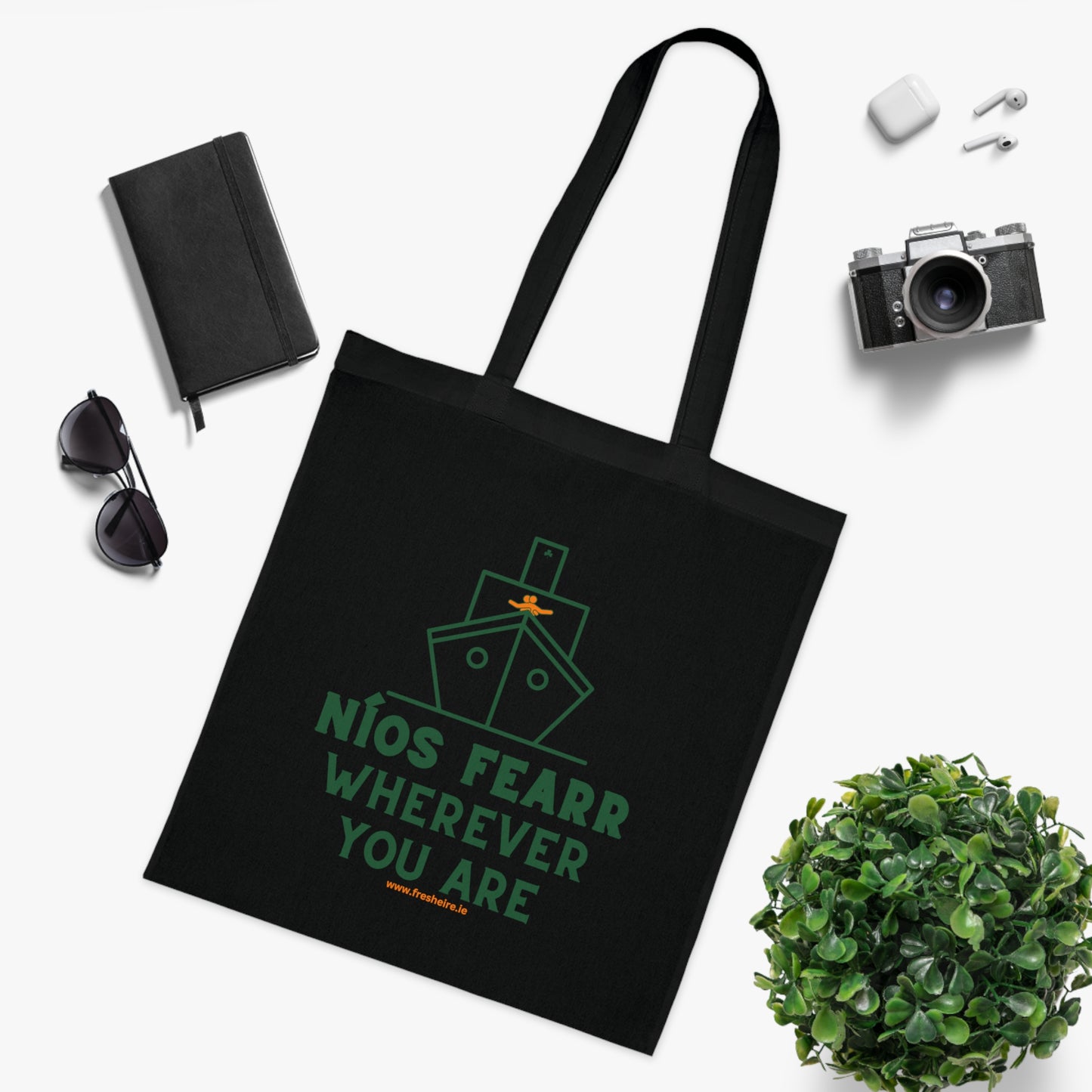 NÍOS FEARR, WHEREVER YOU ARE 100% Cotton Tote Bag