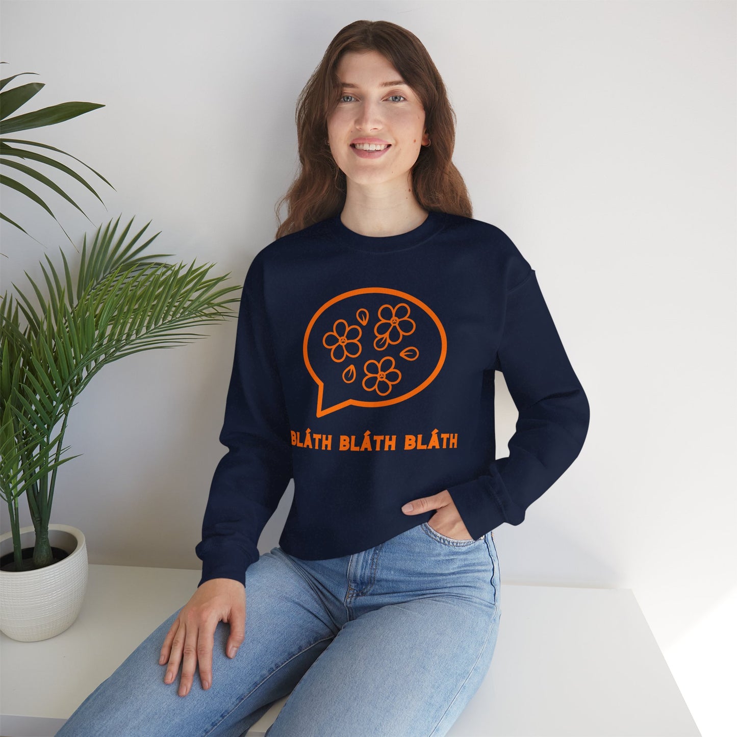 BLÁTH BLÁTH BLÁTH Unisex Heavy Blend  Crewneck Sweatshirt