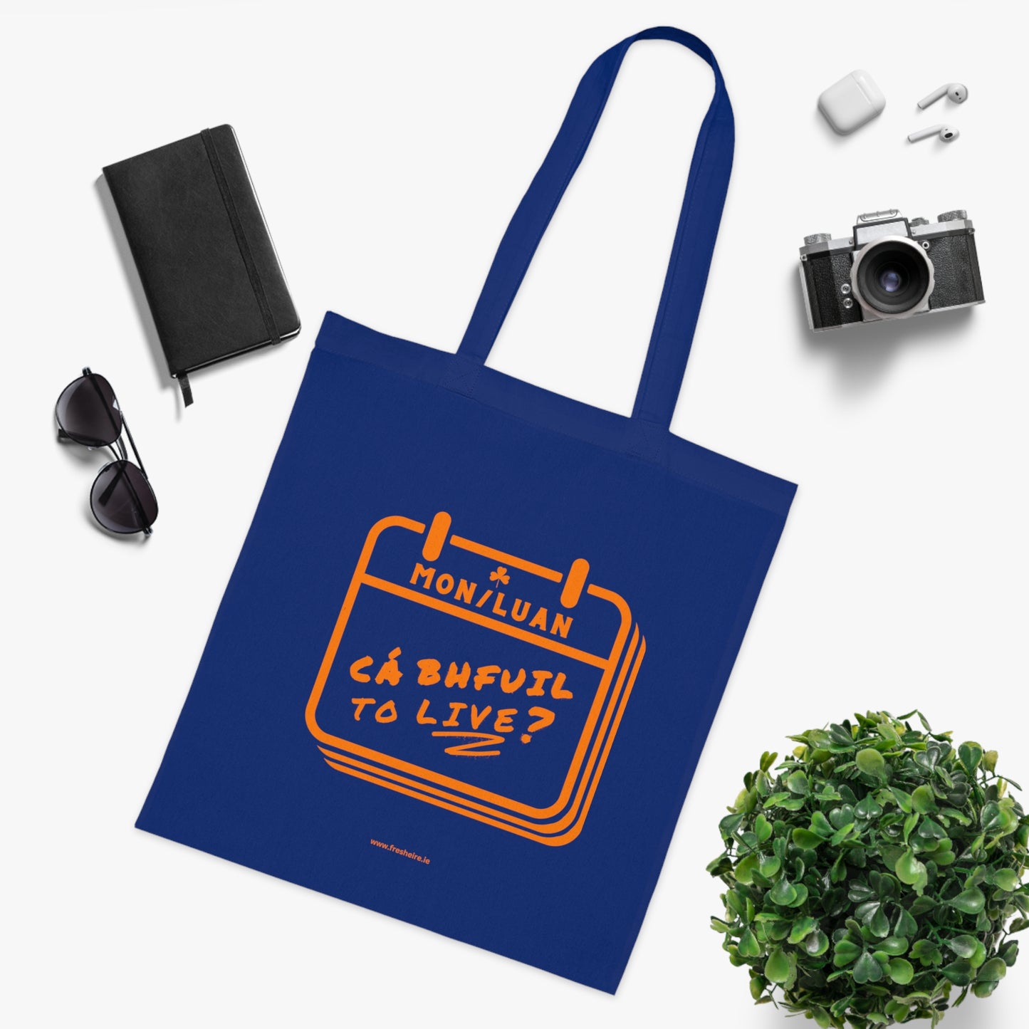 CÁ BHFUIL TO LIVE? 100% Cotton Tote Bag