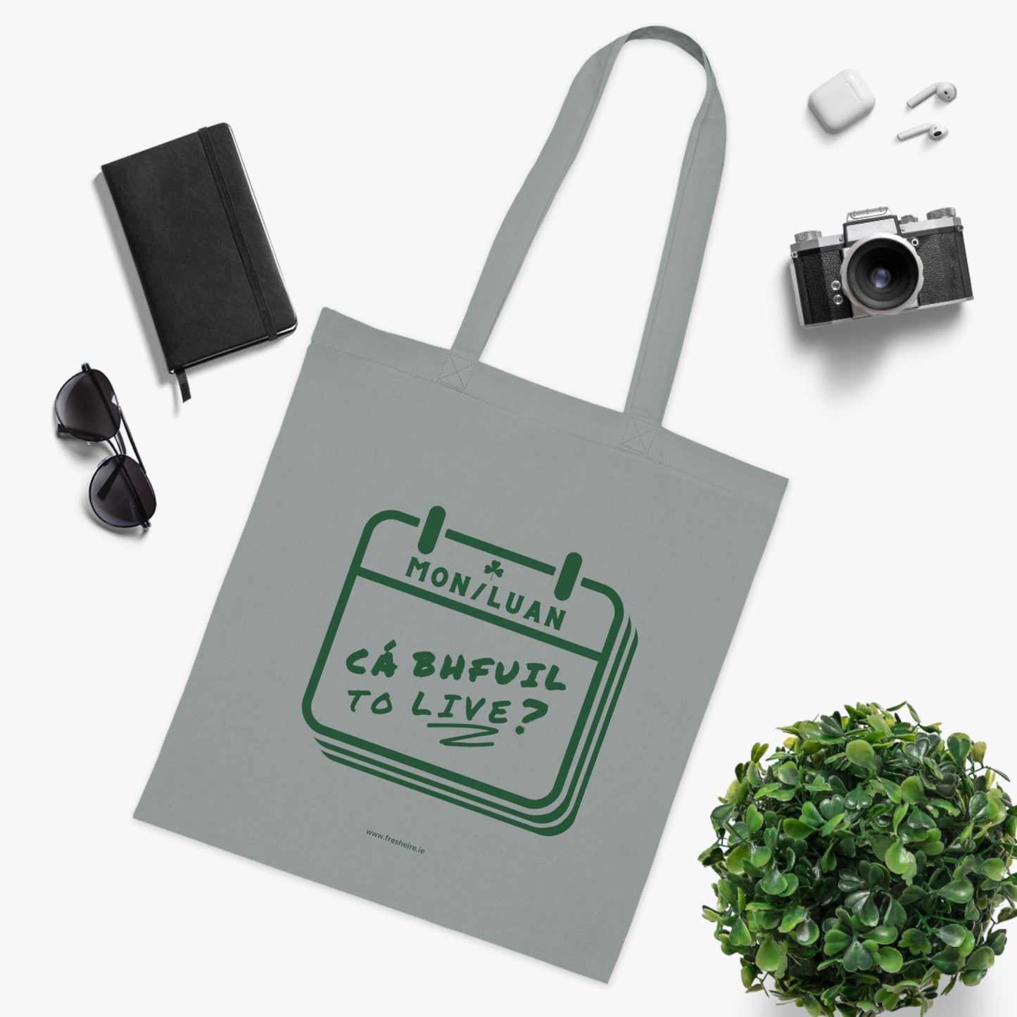 CÁ BHFUIL TO LIVE? 100% Cotton Tote Bag