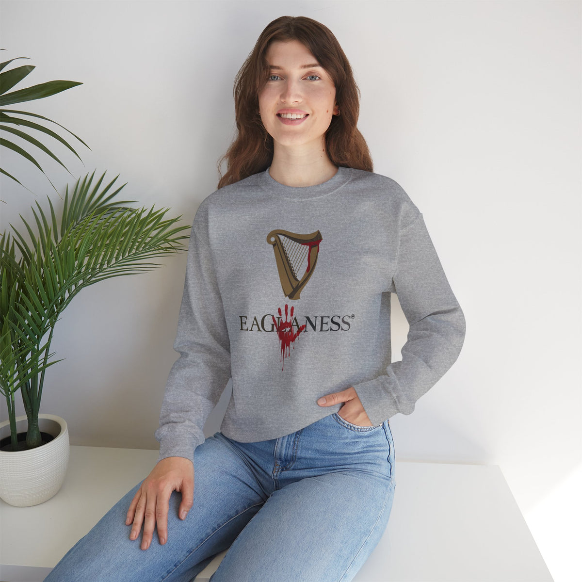 EAGLANESS Unisex Heavy Blend Crewneck Sweatshirt