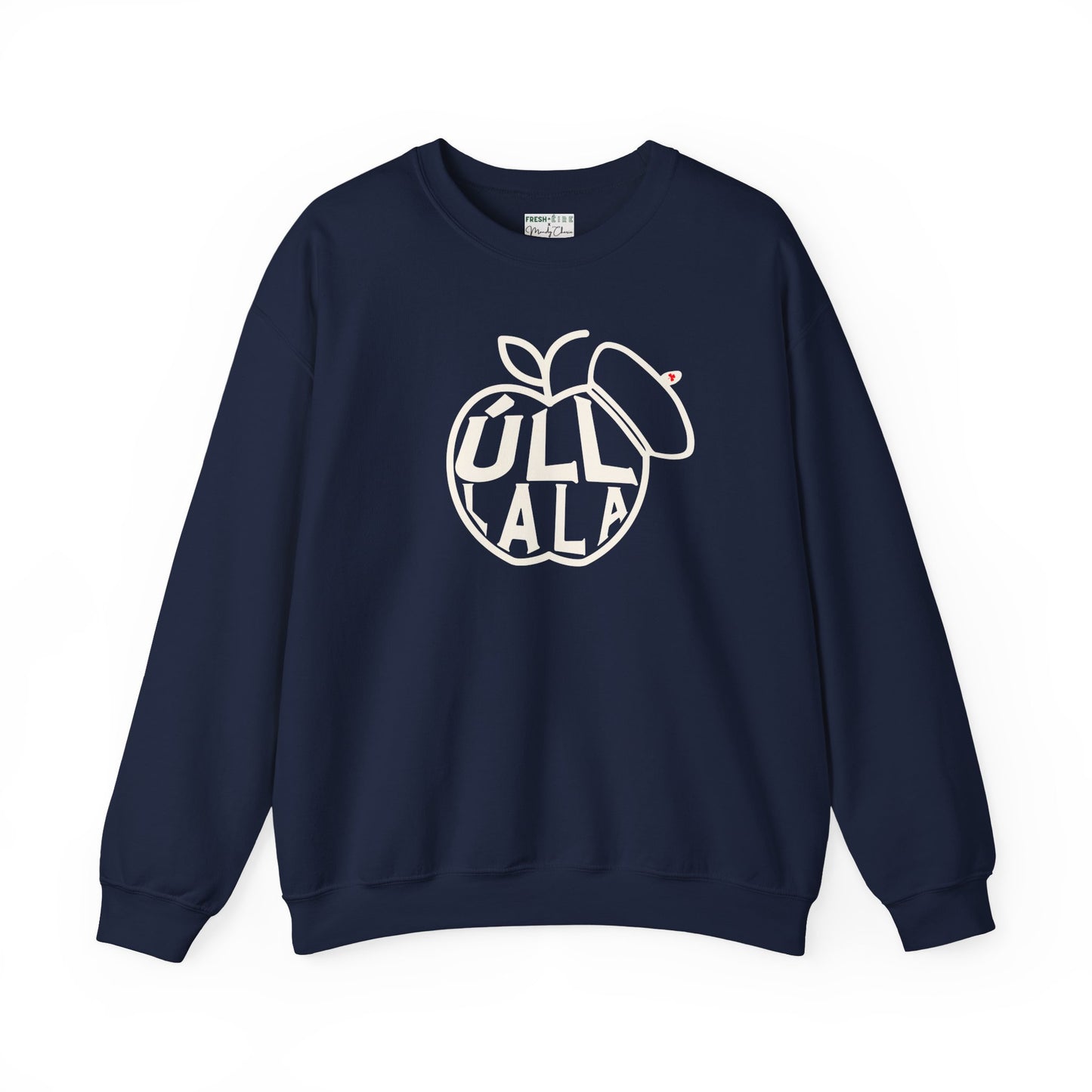 ÚLL LA LA wht Unisex Heavy Blend™ Crewneck Sweatshirt