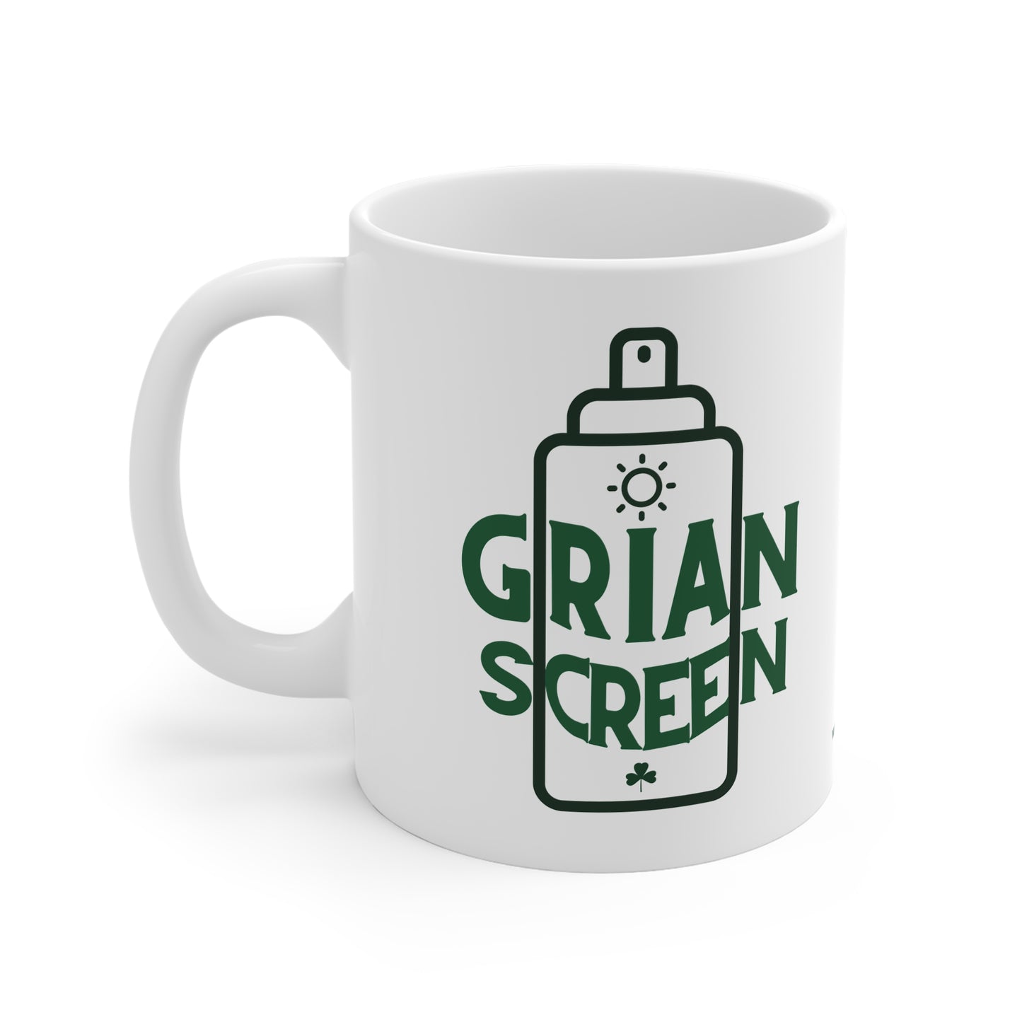 GRIAN SCREEN  33cl White Ceramic Mug