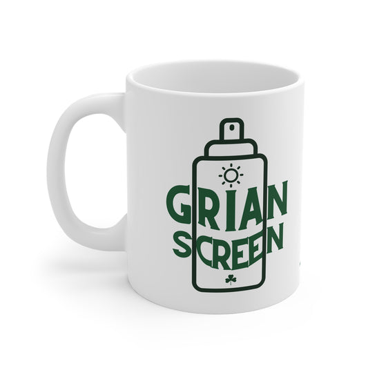 GRIAN SCREEN  33cl White Ceramic Mug