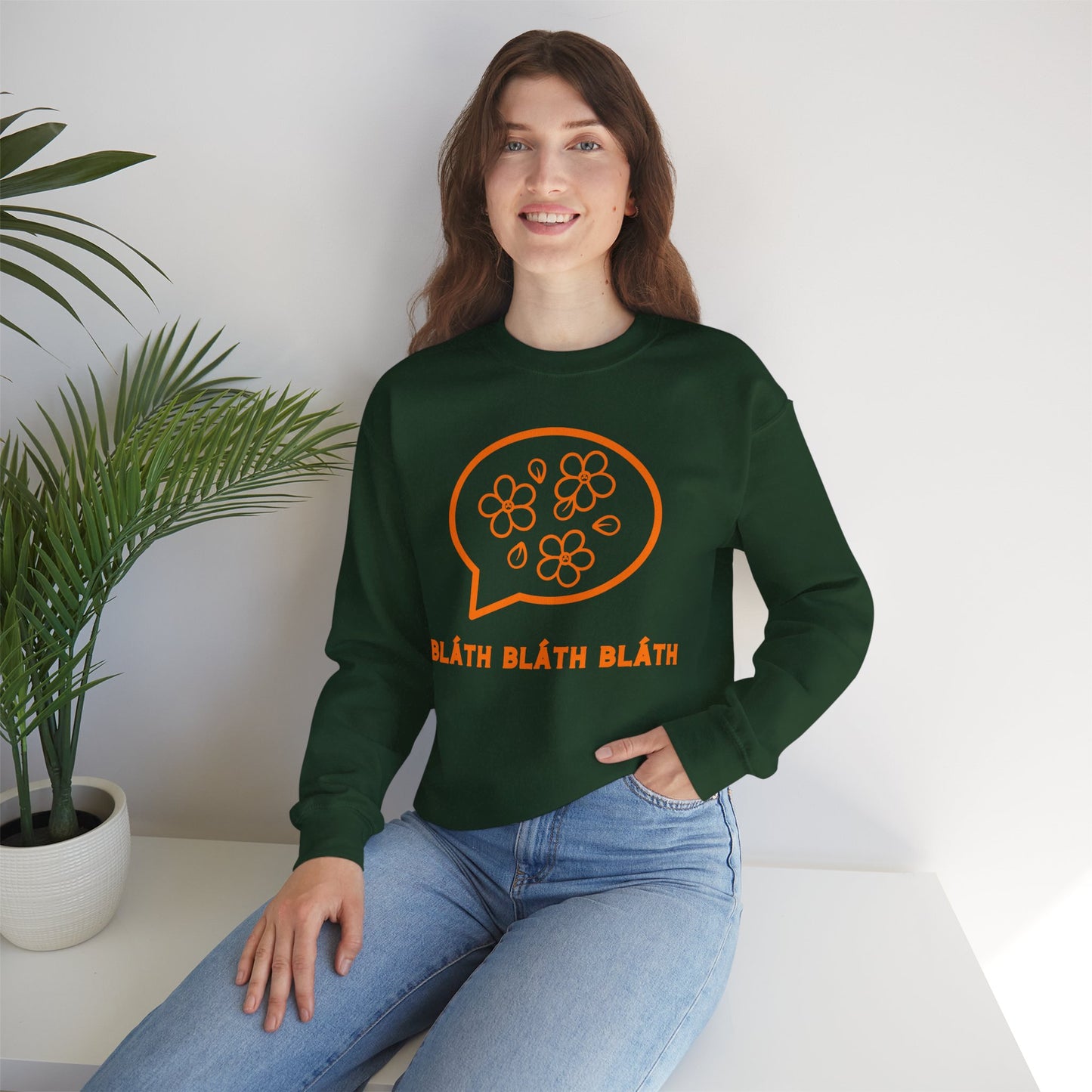 BLÁTH BLÁTH BLÁTH Unisex Heavy Blend  Crewneck Sweatshirt