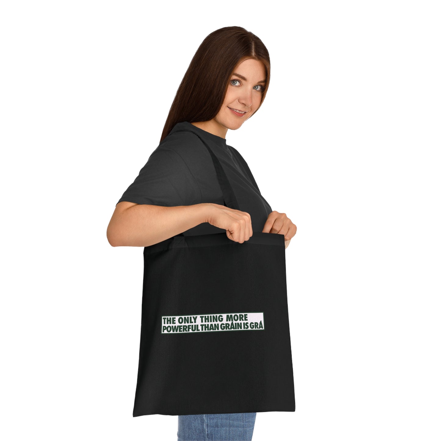 THE ONLY THING MORE POWERFUL THAN GRÁIN IS GRÁWoven Tote Bag