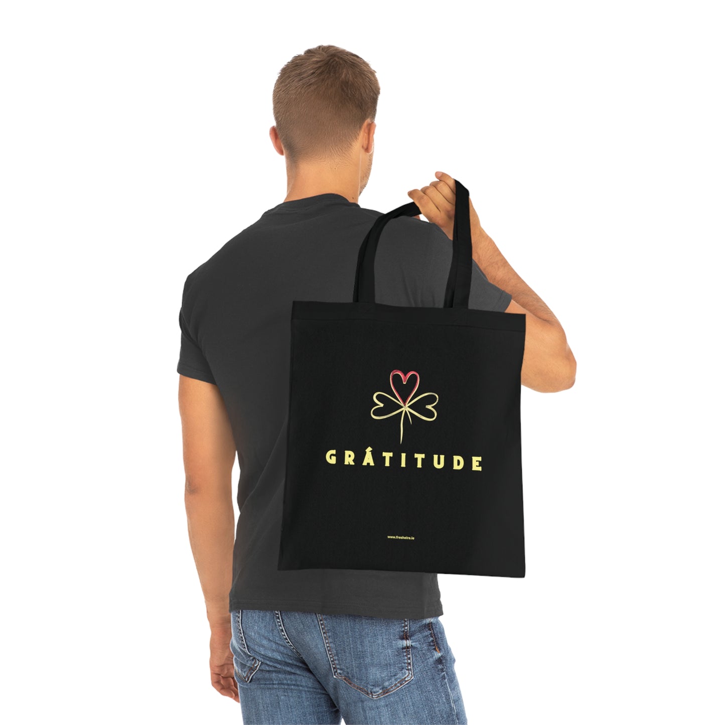 GRÁTITUDE Woven Tote Bag