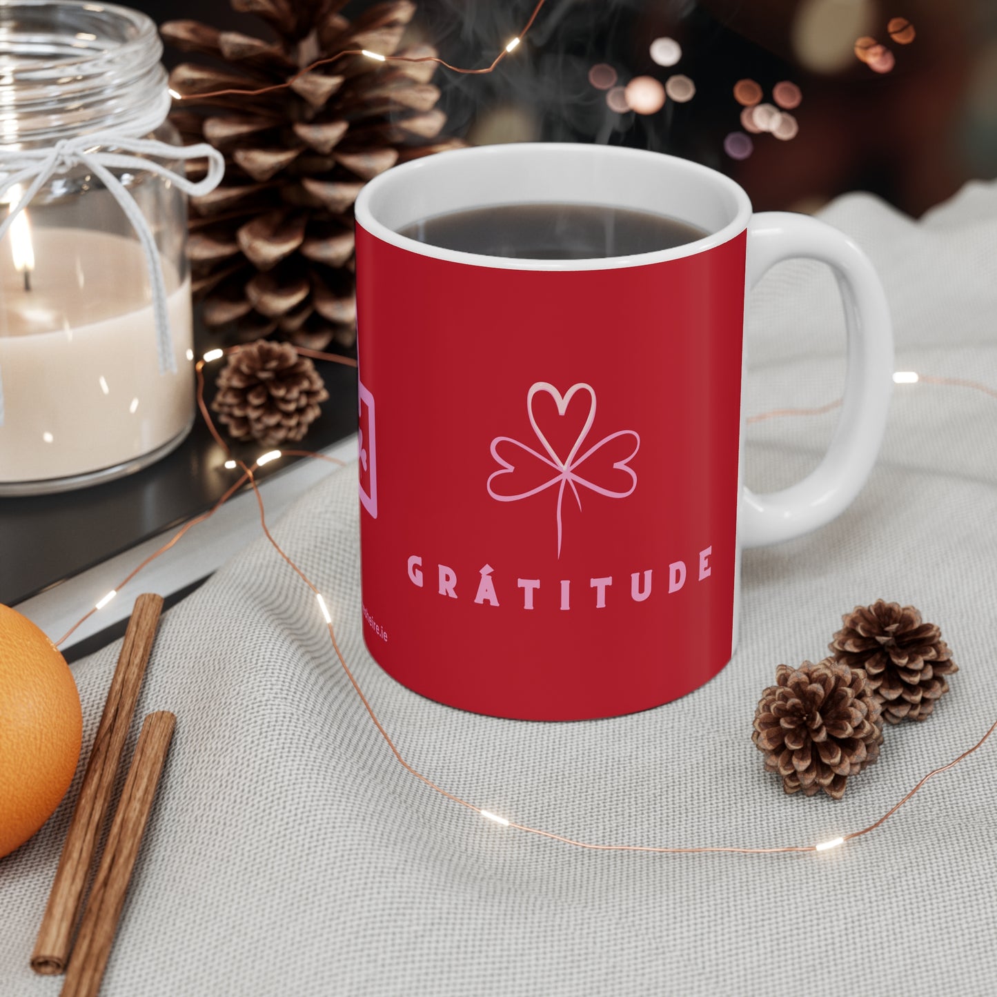 GRÁTITUDE V DAY 33cl White Ceramic Mug