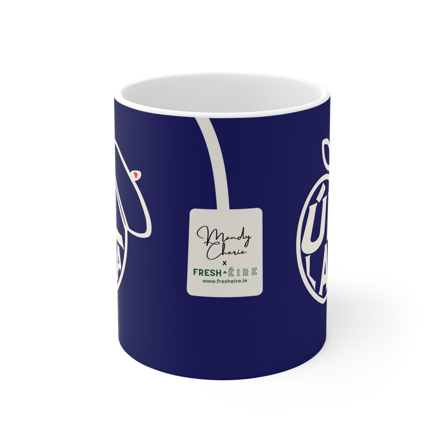ÚLL LA LA fr 33cl White Ceramic Mug