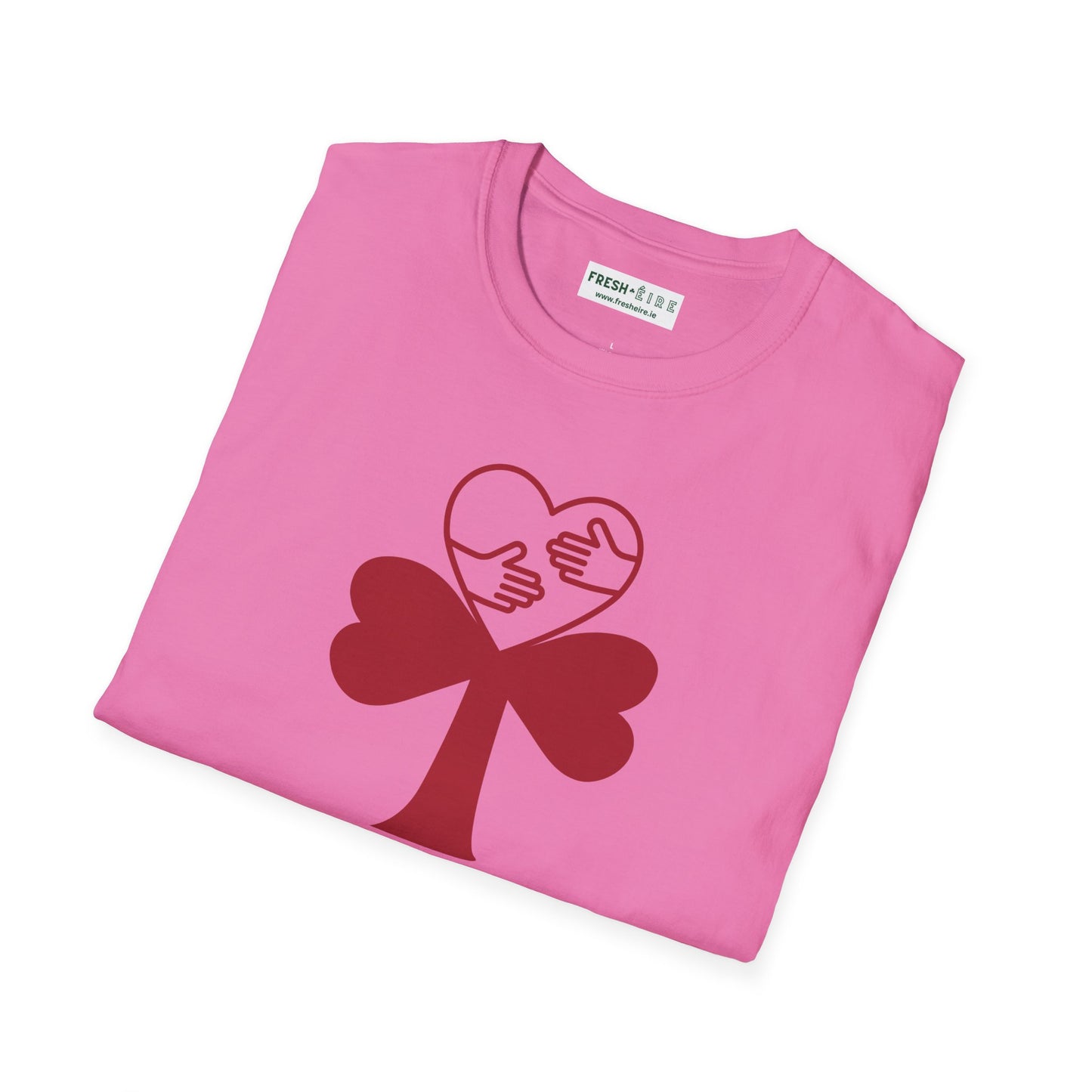 CROÍ HUGGER V DAY Unisex Softstyle 100% Cotton T-Shirt